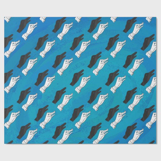 Shadow Duck On Blue Geschenkpapier (Flach)