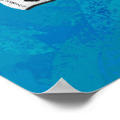 Shadow Duck On Blue Poster (Ecke)