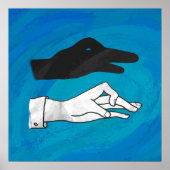 Shadow Duck On Blue Poster (Vorne)