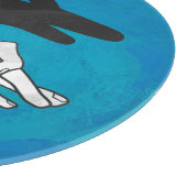 Shadow Duck On Blue Schneidebrett (Ecke)