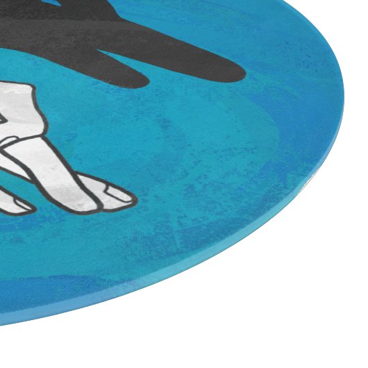 Shadow Duck On Blue Schneidebrett (Ecke)