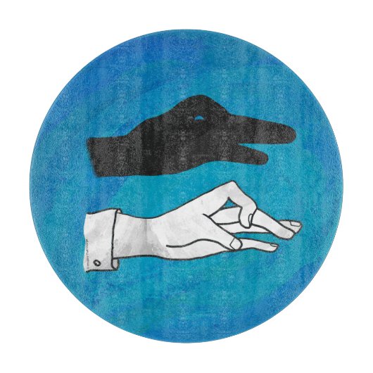 Shadow Duck On Blue Schneidebrett (Vorderseite)