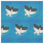 Shadow Eagle auf Blue Stoff (Nahaufnahme)