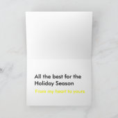 Shadow Elephant Weihnachtskarte Feiertagskarte (Innenseite)