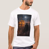 Shadow Figure at Ortaköy Mosque & Bosphorus Bridge T-Shirt (Vorderseite)