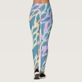 Shadow Fish Shark Whale in Gradientengalaxie Leggings (Rückseite)