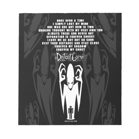 Shadow Gedicht Notizblock (Vorderseite)