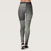 Shadow Gray Ash Net Style Muster Frauenmode Leggings (Rückseite)