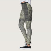 Shadow Gray Ash Net Style Muster Frauenmode Leggings (Links)