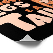 Shadow hat vier Beine und einen Schwanz - American Poster (Ecke)