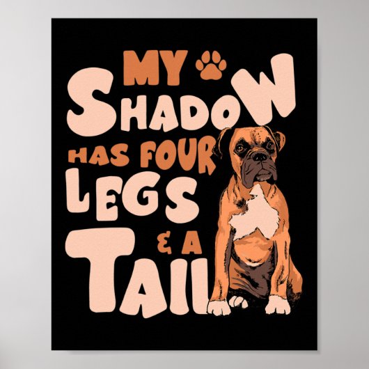 Shadow hat vier Beine und einen Schwanz - American Poster (Vorne)