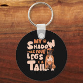 Shadow hat vier Beine und einen Schwanz - American Schlüsselanhänger (Vorderseite)