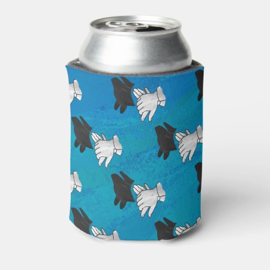 Shadow Hund auf Blue Dosenkühler (Kanne Rückseite)