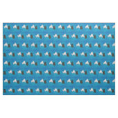 Shadow Hund auf Blue Stoff (Fat Quarter (45,7 x 55,9 cm))