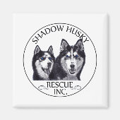 Shadow Husky Rescue Logo-Magnet Magnet (Vorne)