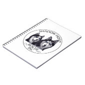 Shadow Husky Rescue-Logo Notizblock (Linke Seite)