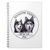 Shadow Husky Rescue-Logo Notizblock (Vorderseite)