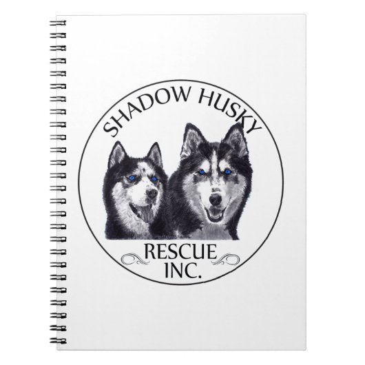Shadow Husky Rescue-Logo Notizblock (Vorderseite)