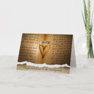 Shadow-Karte für den Hochzeitsring Karte