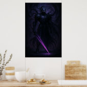 Shadow Knight | Dark Fantasy Warrior Artwork Poster (Küche)