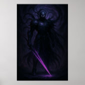 Shadow Knight | Dark Fantasy Warrior Artwork Poster (Vorne)