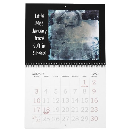 Shadow Leitner's Months of Mayhem Kalender (Jan 2027)