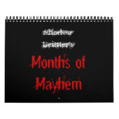 Shadow Leitner's Months of Mayhem Kalender (Titelbild)