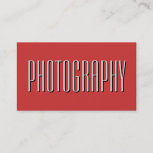 Shadow Letter Red Fotografy Artist Business Card Visitenkarte