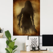 Shadow LIfe AI Fantasy Digital Art Print Ghosting Poster (Heimbüro)