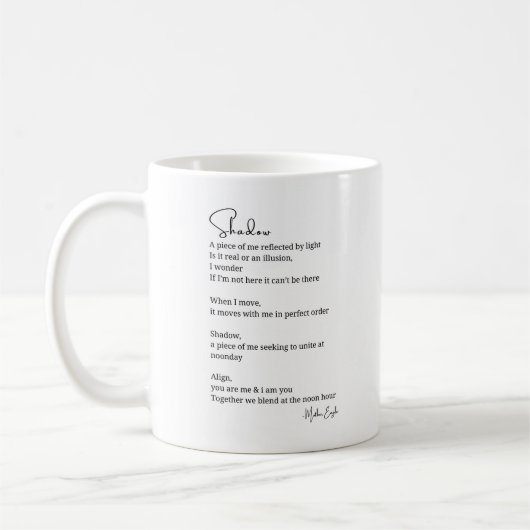 Shadow Light vereint Tasse zum Tee-Gedicht (Links)