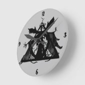 Shadow Lord Round Clock Runde Wanduhr (Winkel)