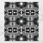 Shadow Mirror Pattern  Weinetikett (Einzelnes Label)