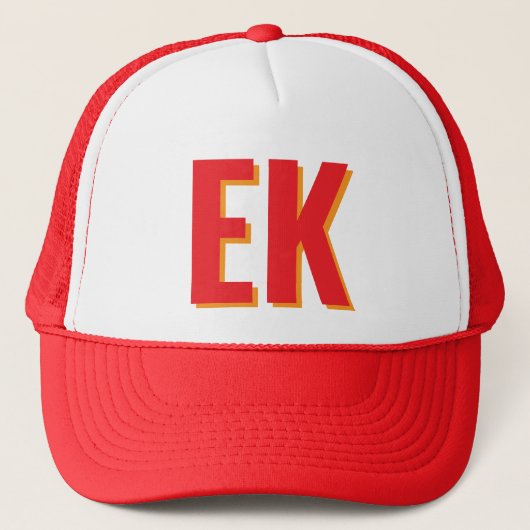 Shadow monogram Beach Junggeselinnen-Abschied Favo Truckerkappe (Vorderseite)