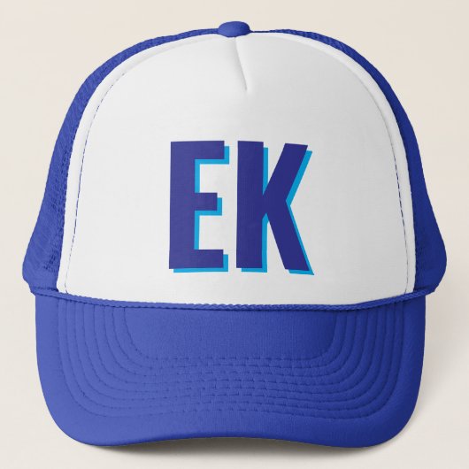 Shadow monogram Beach Junggeselinnen-Abschied Favo Truckerkappe (Vorderseite)