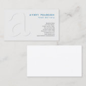 Shadow Monogram-Visitenkarte für die Lebensmittell Visitenkarte (Vorne/Hinten)