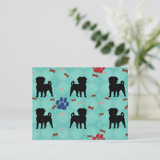 Shadow Mops Postkarte (Stehend Vorderseite)