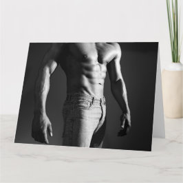 Shadow Muscles Hot Typ Grußkarte Karte