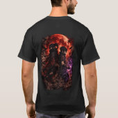 Shadow Ninja Brüder T-Shirt – Dunkle Mond-Fantasy  (Rückseite)