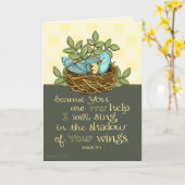 Shadow of His Wings Förderung Card Karte (Gelbe Blume)