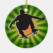 Shadow Outlinated Skateboarding Ornament (Vorne)