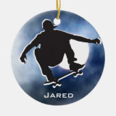 Shadow Outlinated Skateboarding Ornament (Vorne)