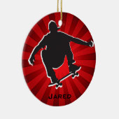 Shadow Outlinated Skateboarding Ornament (Rechts)