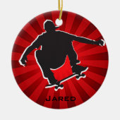 Shadow Outlinated Skateboarding Ornament (Vorne)