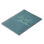 Shadow Palm Aquamarin Notizblock (Linke Seite)