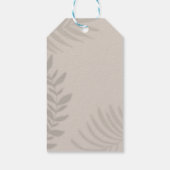 Shadow Palm Tan Geschenkanhänger (Rückseite)