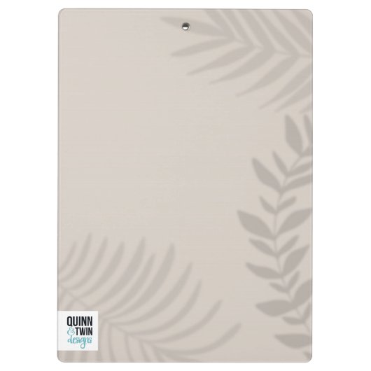 Shadow Palm Tan Klemmbrett (Rückseite)