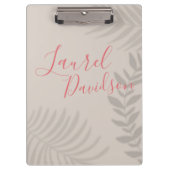 Shadow Palm Tan Klemmbrett (Vorderseite)