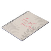 Shadow Palm Tan Notizblock (Linke Seite)