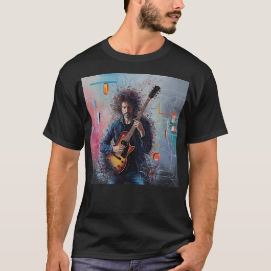 Shadow Player - Glitchy Guitarist in einer digital T-Shirt (Vorderseite)