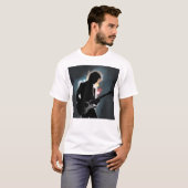 Shadow player - Mysterious Electric Guitar Silhoue T-Shirt (Vorne ganz)